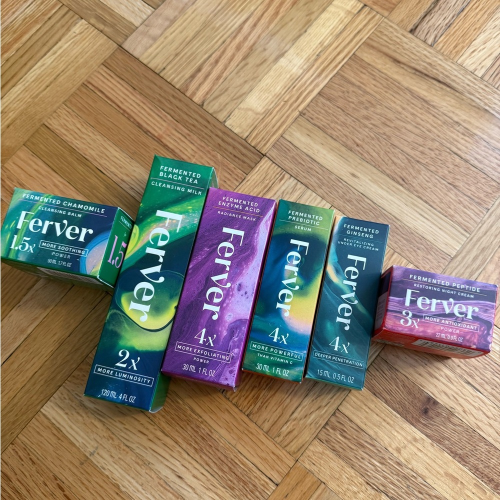 Fever Skincare Set - Green, Purple, Pink